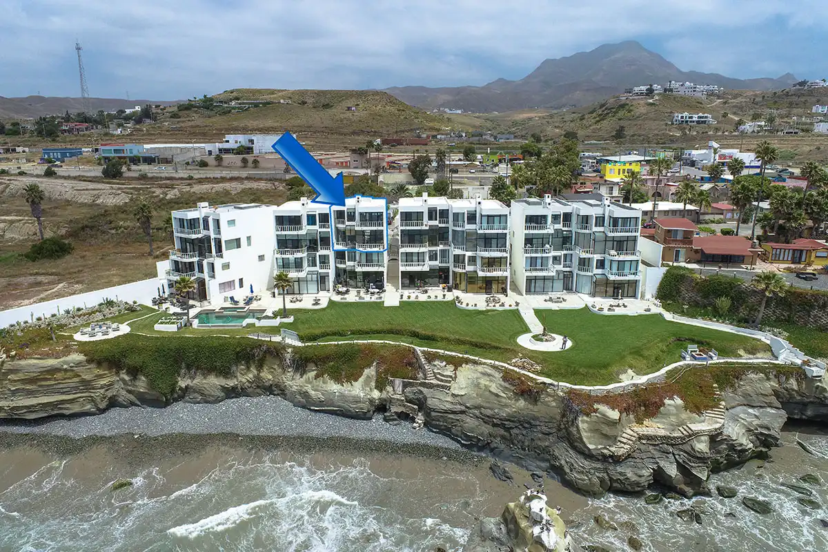 Visual Reference: Villa 10 Oceanfront Condo For Sale In Villas Pacifica Rosarito